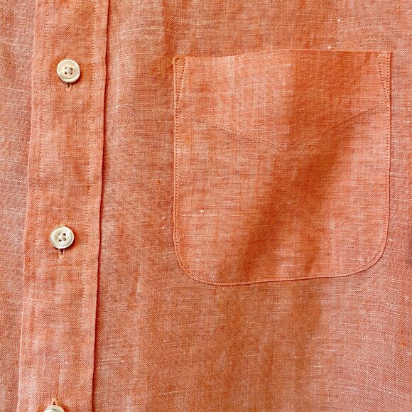 Men's Brooks Brothers Irish Linen Dress Shirt - Picture 3 of 7